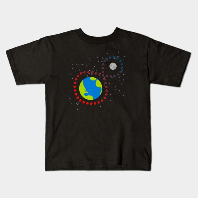 To the moon and back x Infinity Kids T-Shirt by Bruce Brotherton